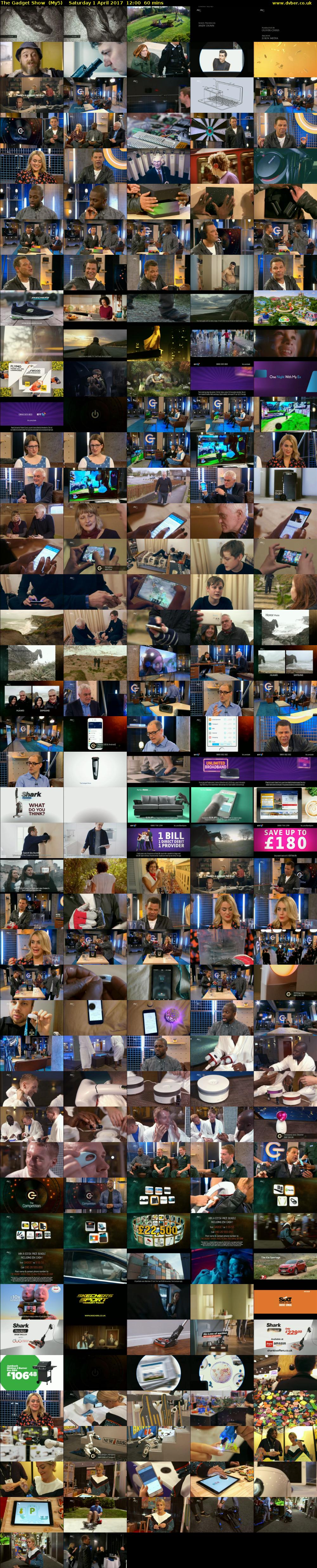 The Gadget Show  (My5) Saturday 1 April 2017 12:00 - 13:00