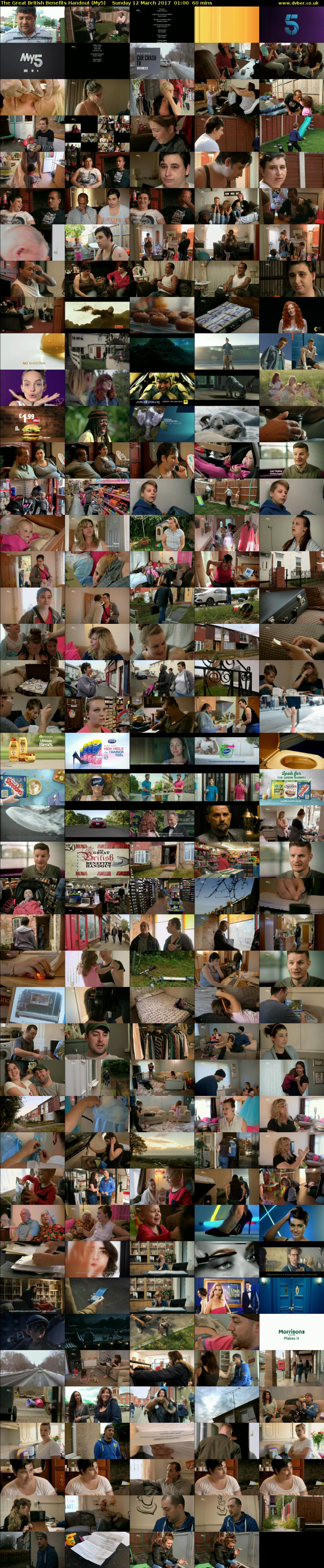 The Great British Benefits Handout (My5) Sunday 12 March 2017 01:00 - 02:00