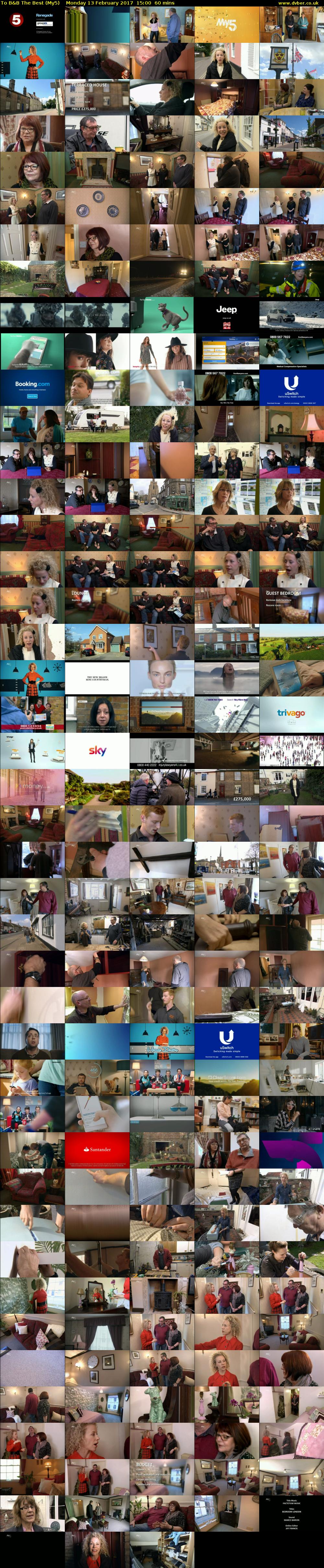 To B&B The Best (My5) Monday 13 February 2017 15:00 - 16:00