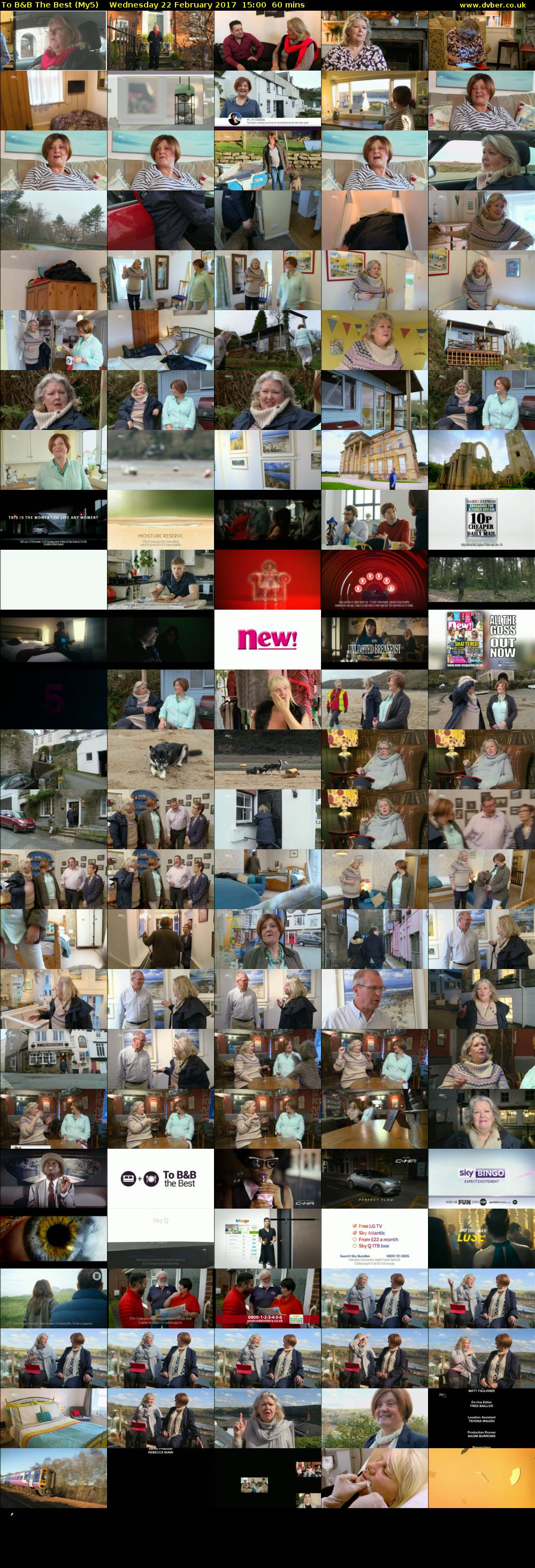 To B&B The Best (My5) Wednesday 22 February 2017 15:00 - 16:00