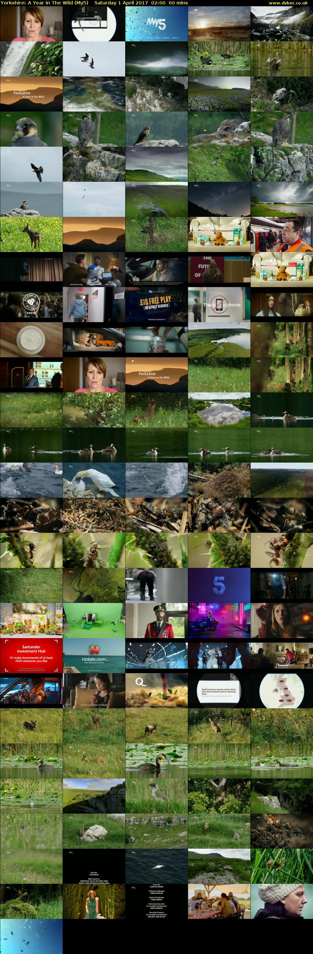 Yorkshire: A Year in The Wild (My5) Saturday 1 April 2017 02:00 - 03:00