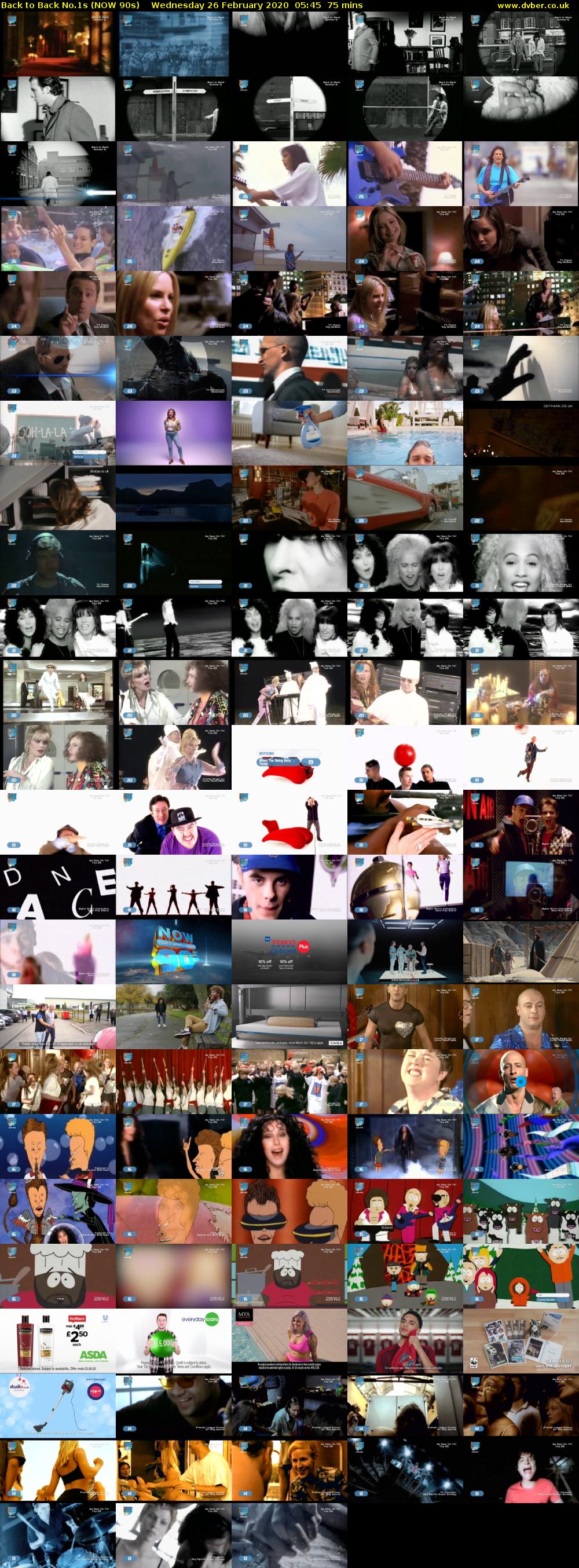 Back to Back No.1s (NOW 90s) Wednesday 26 February 2020 05:45 - 07:00