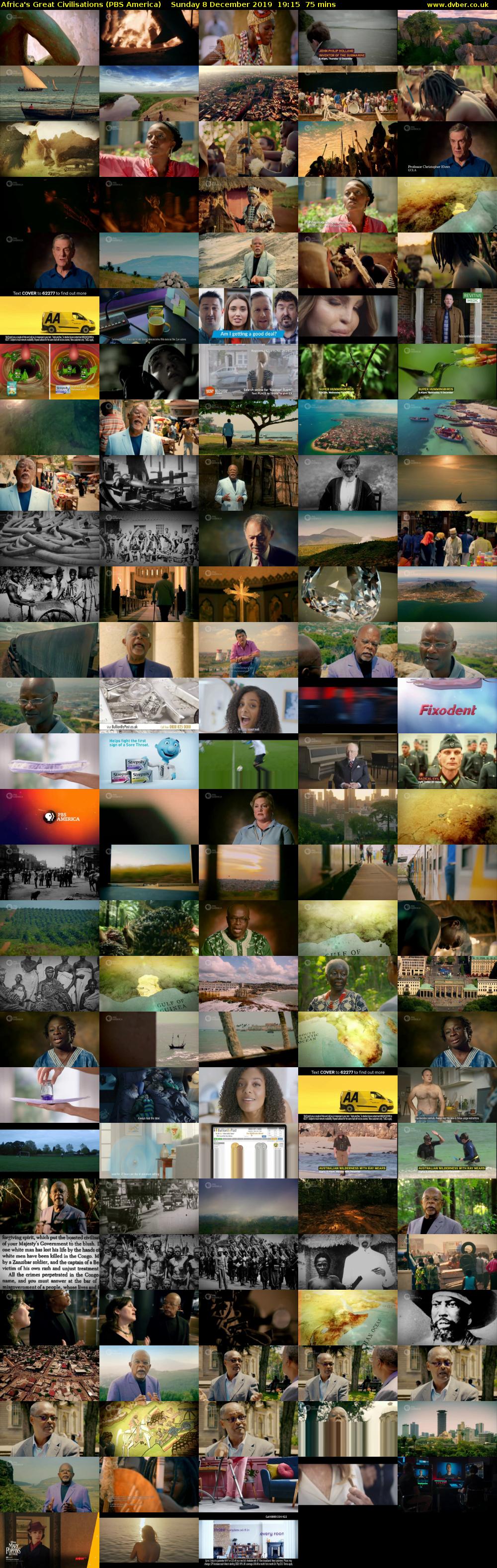 Africa's Great Civilisations (PBS America) Sunday 8 December 2019 19:15 - 20:30