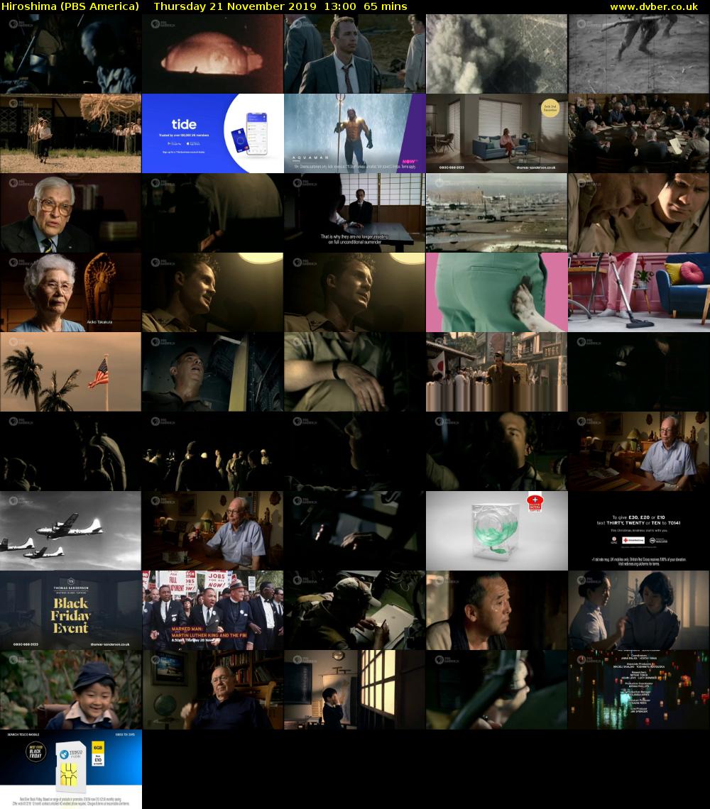 Hiroshima (PBS America) Thursday 21 November 2019 13:00 - 14:05