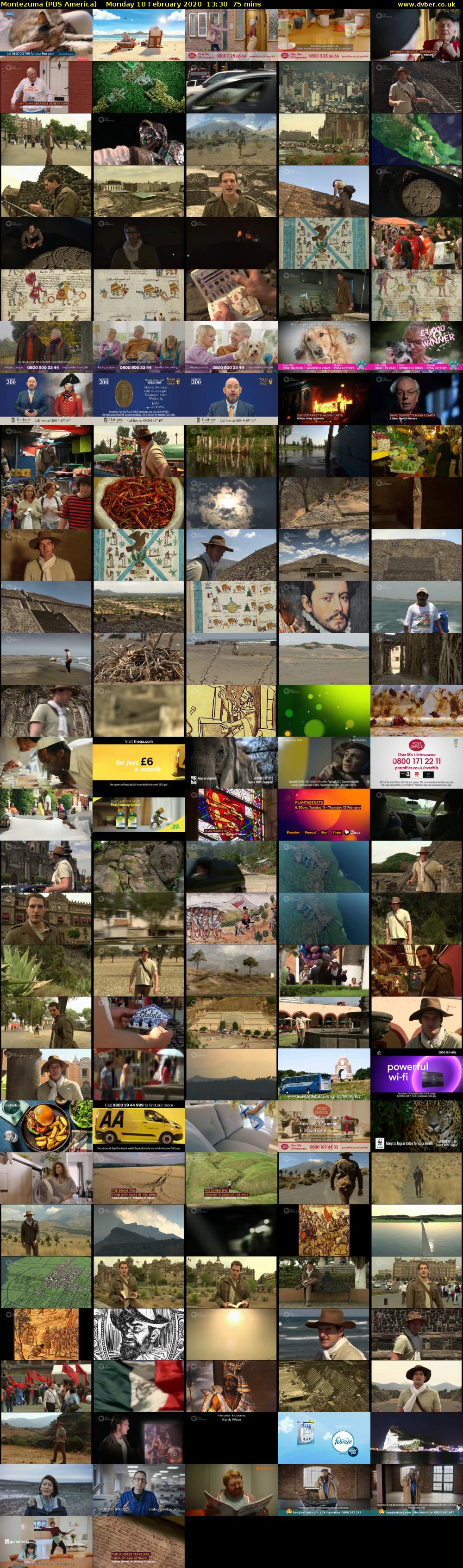 Montezuma (PBS America) Monday 10 February 2020 13:30 - 14:45