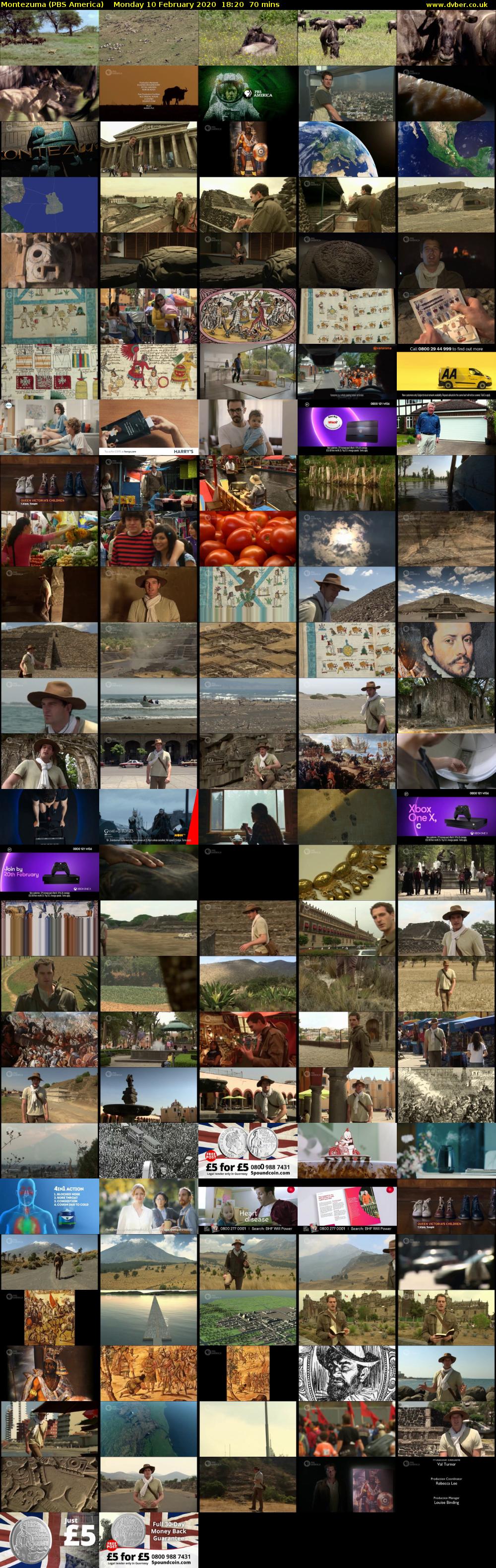 Montezuma (PBS America) Monday 10 February 2020 18:20 - 19:30