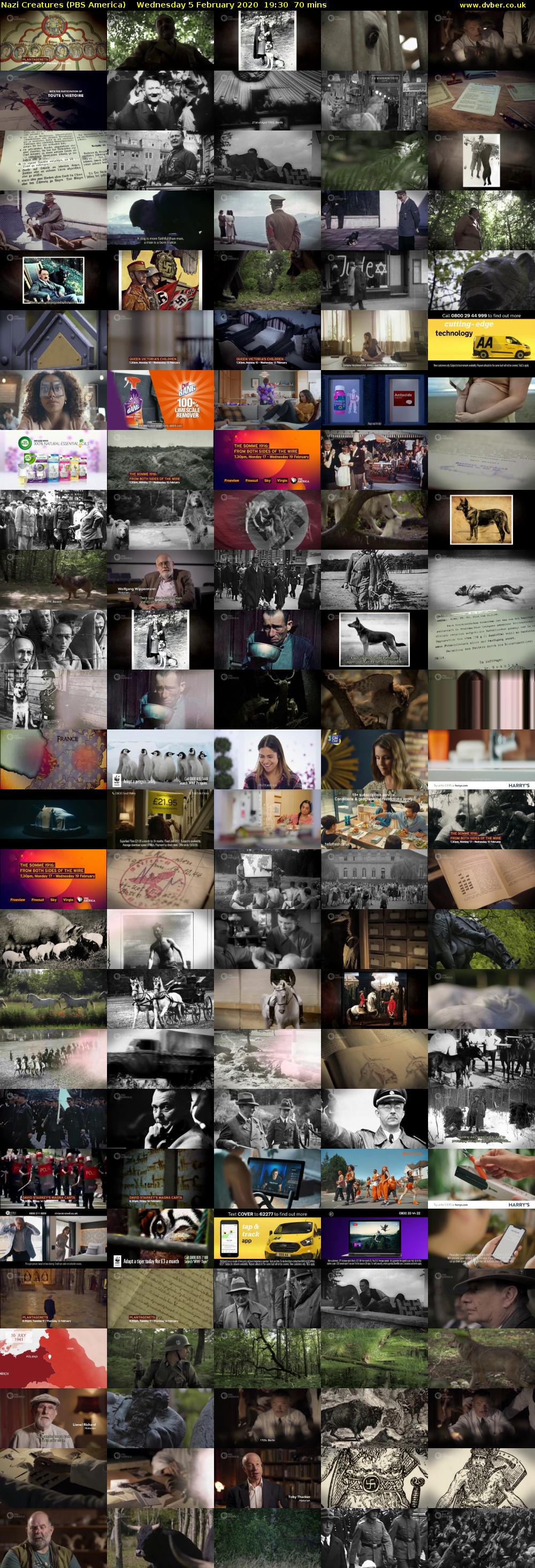 Nazi Creatures (PBS America) Wednesday 5 February 2020 19:30 - 20:40