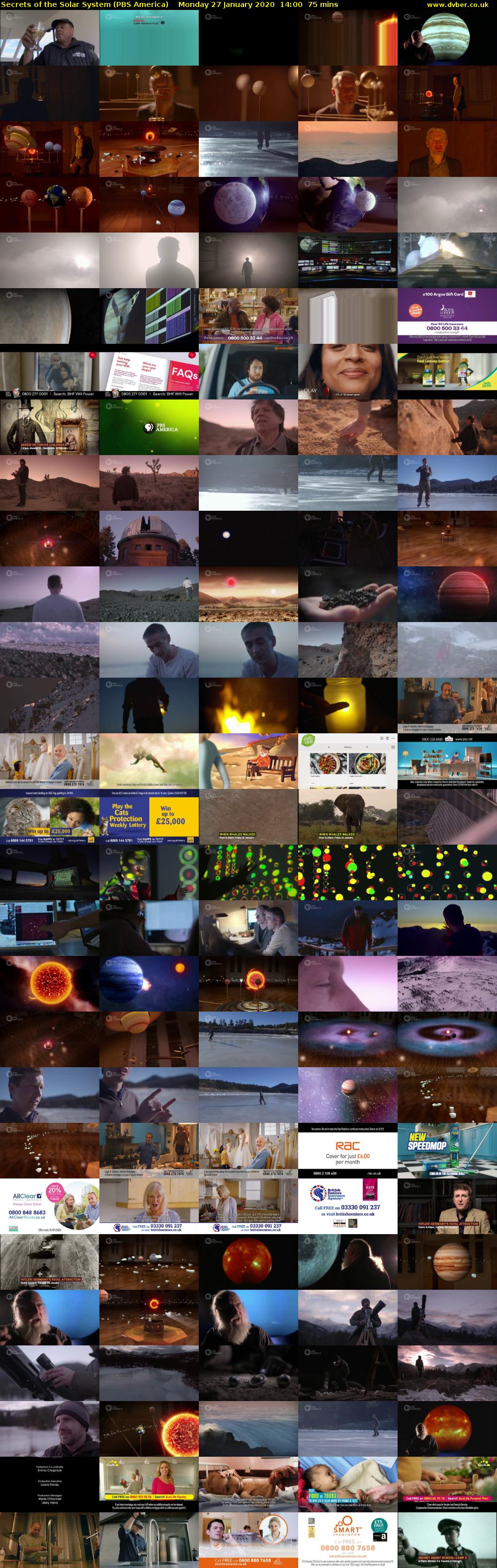 Secrets of the Solar System (PBS America) Monday 27 January 2020 14:00 - 15:15