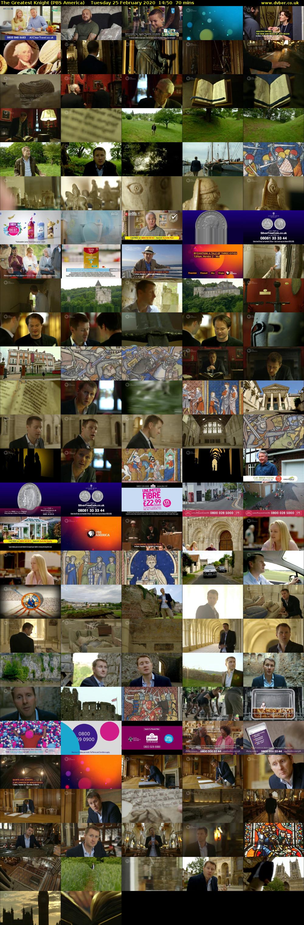 The Greatest Knight (PBS America) Tuesday 25 February 2020 14:50 - 16:00