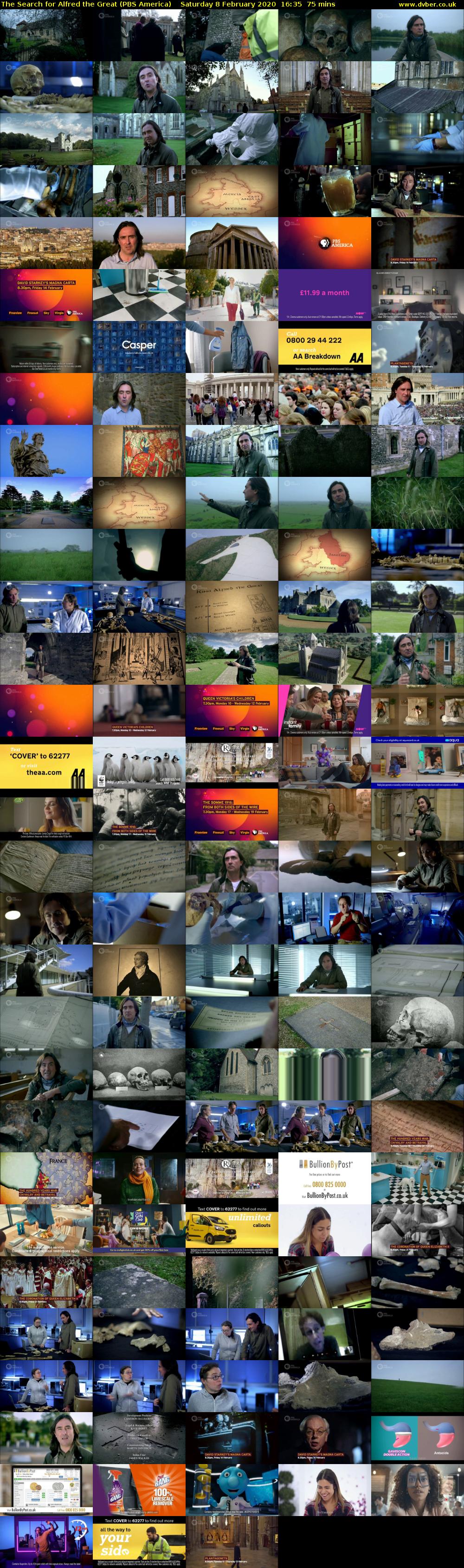 The Search for Alfred the Great (PBS America) Saturday 8 February 2020 16:35 - 17:50