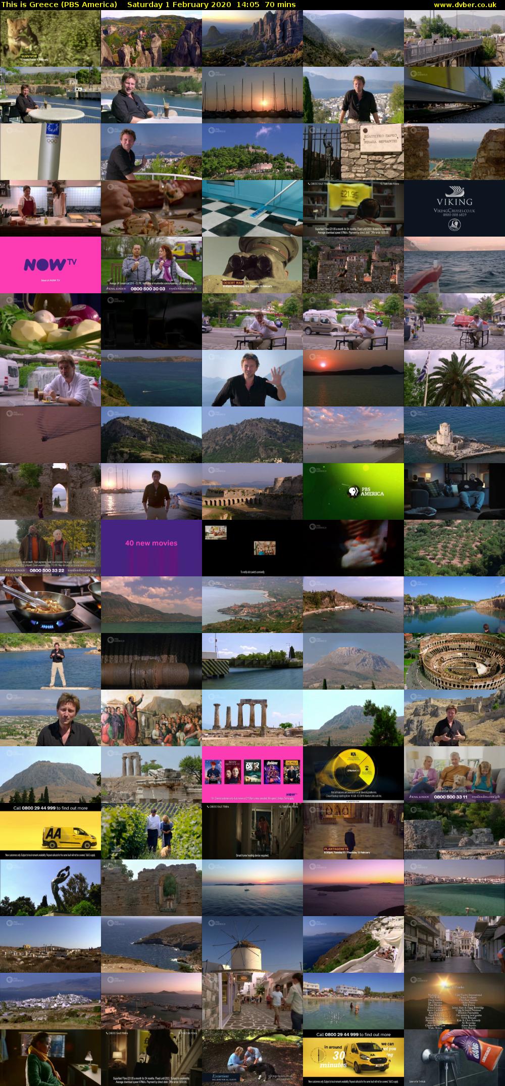 This is Greece (PBS America) Saturday 1 February 2020 14:05 - 15:15