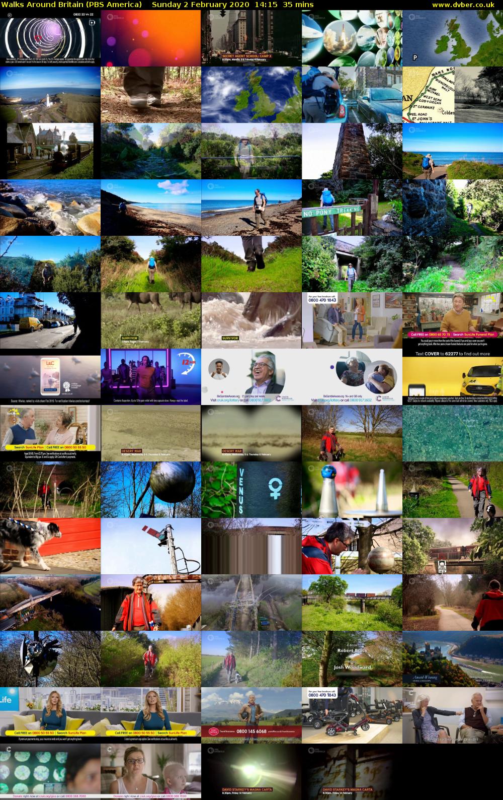 Walks Around Britain (PBS America) Sunday 2 February 2020 14:15 - 14:50
