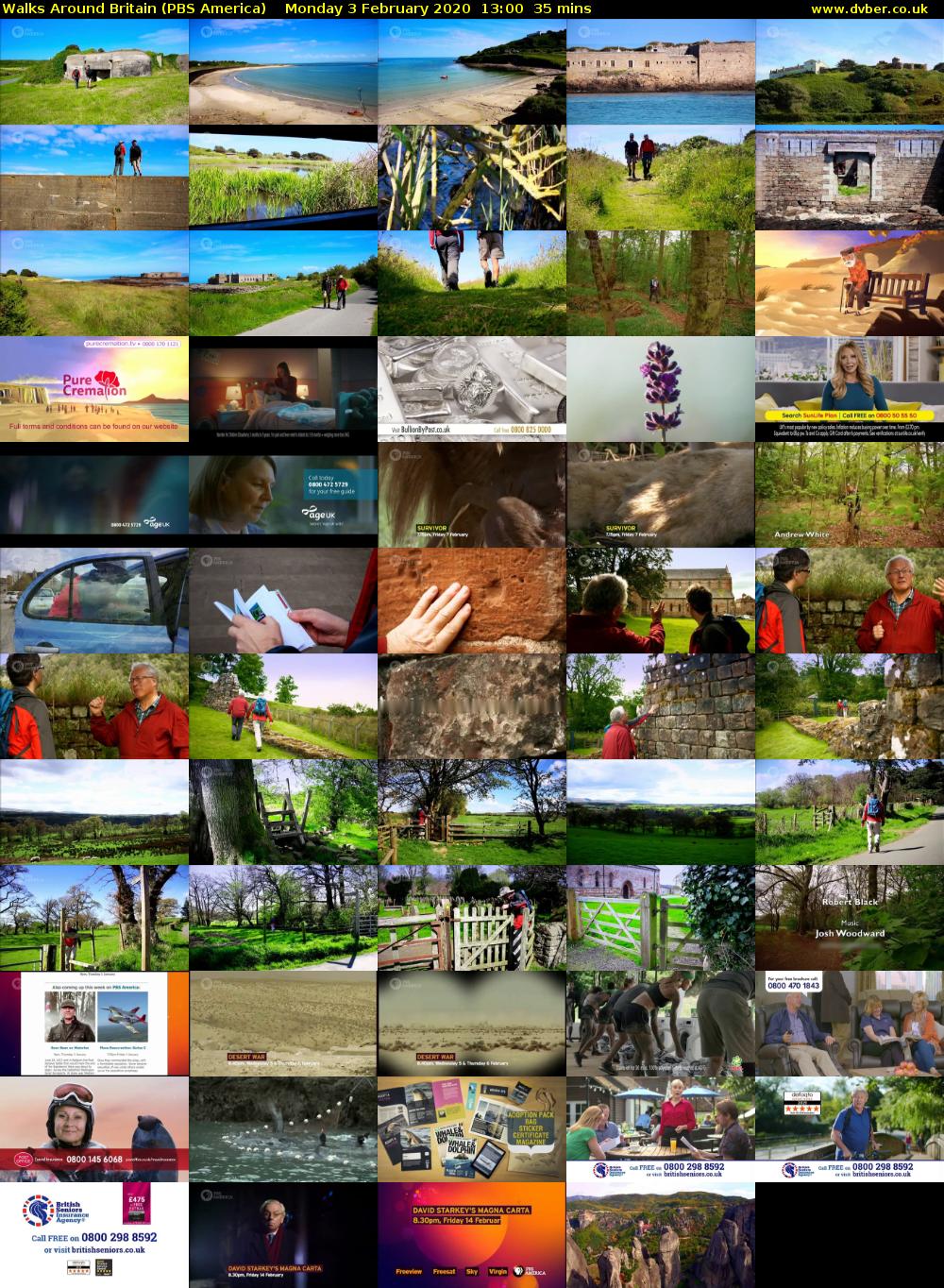 Walks Around Britain (PBS America) Monday 3 February 2020 13:00 - 13:35