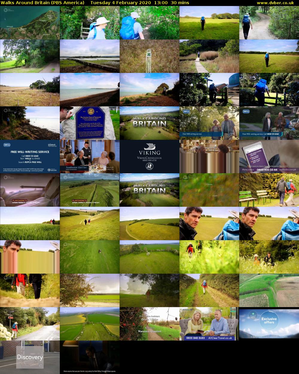 Walks Around Britain (PBS America) Tuesday 4 February 2020 13:00 - 13:30