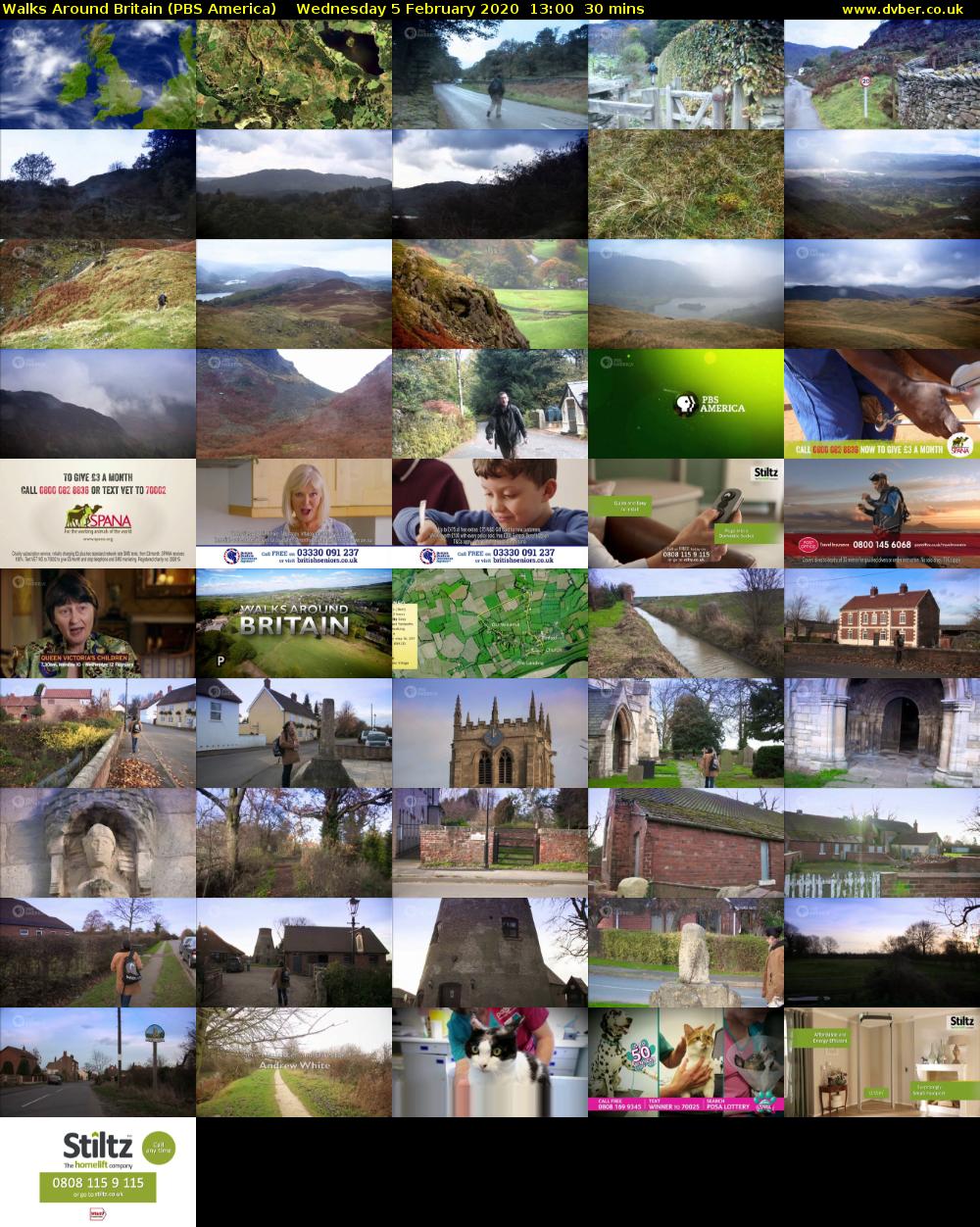 Walks Around Britain (PBS America) Wednesday 5 February 2020 13:00 - 13:30