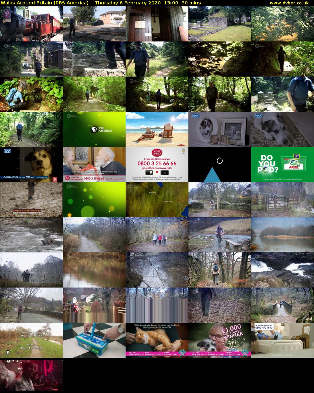 Walks Around Britain (PBS America) Thursday 6 February 2020 13:00 - 13:30