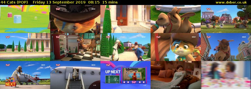 44 Cats (POP) Friday 13 September 2019 08:15 - 08:30