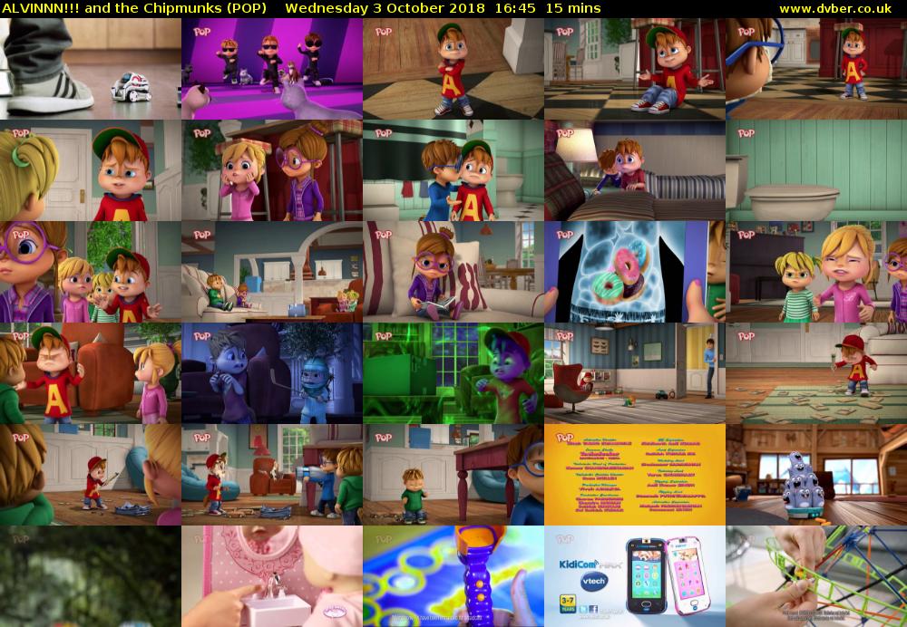 ALVINNN!!! and the Chipmunks (POP) Wednesday 3 October 2018 16:45 - 17:00