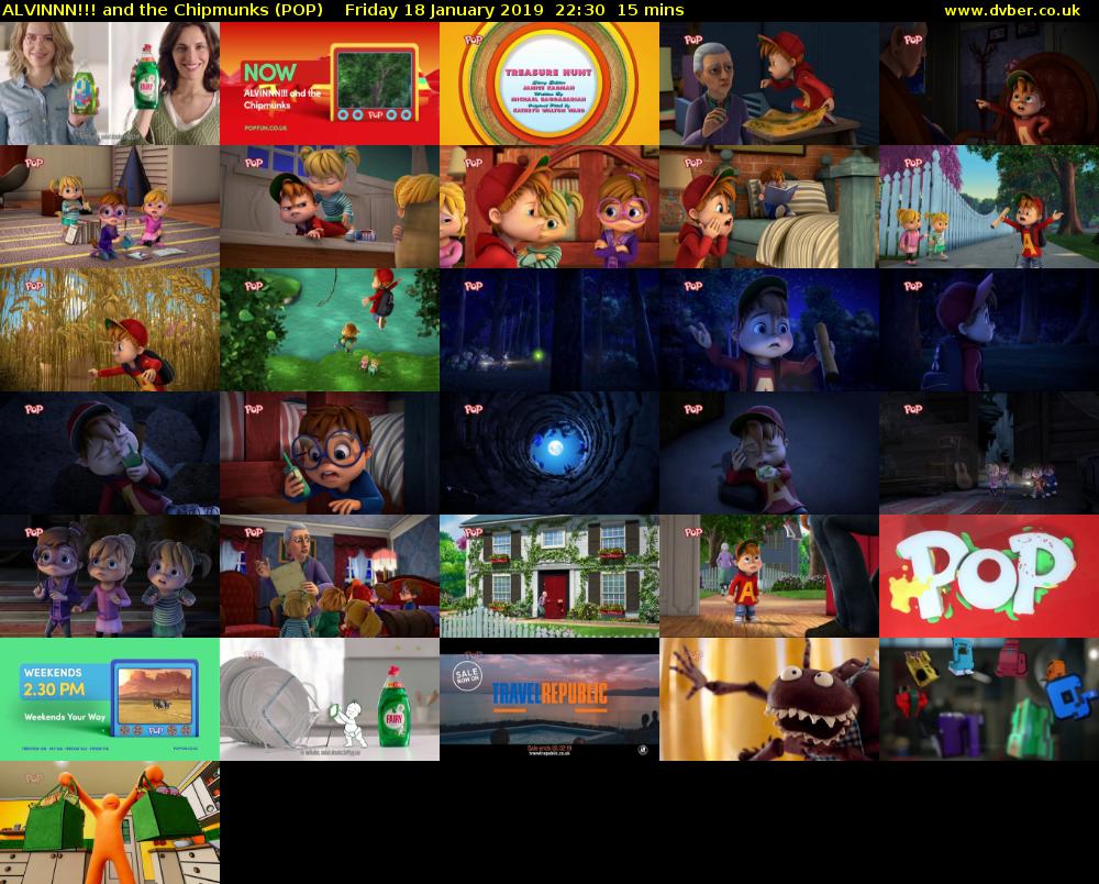 ALVINNN!!! and the Chipmunks (POP) Friday 18 January 2019 22:30 - 22:45