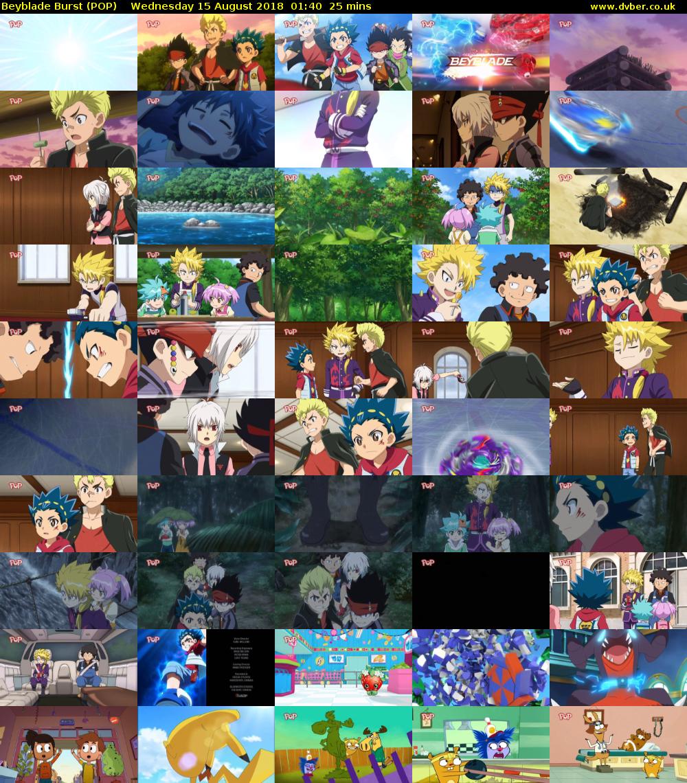 Beyblade Burst (POP) Wednesday 15 August 2018 01:40 - 02:05