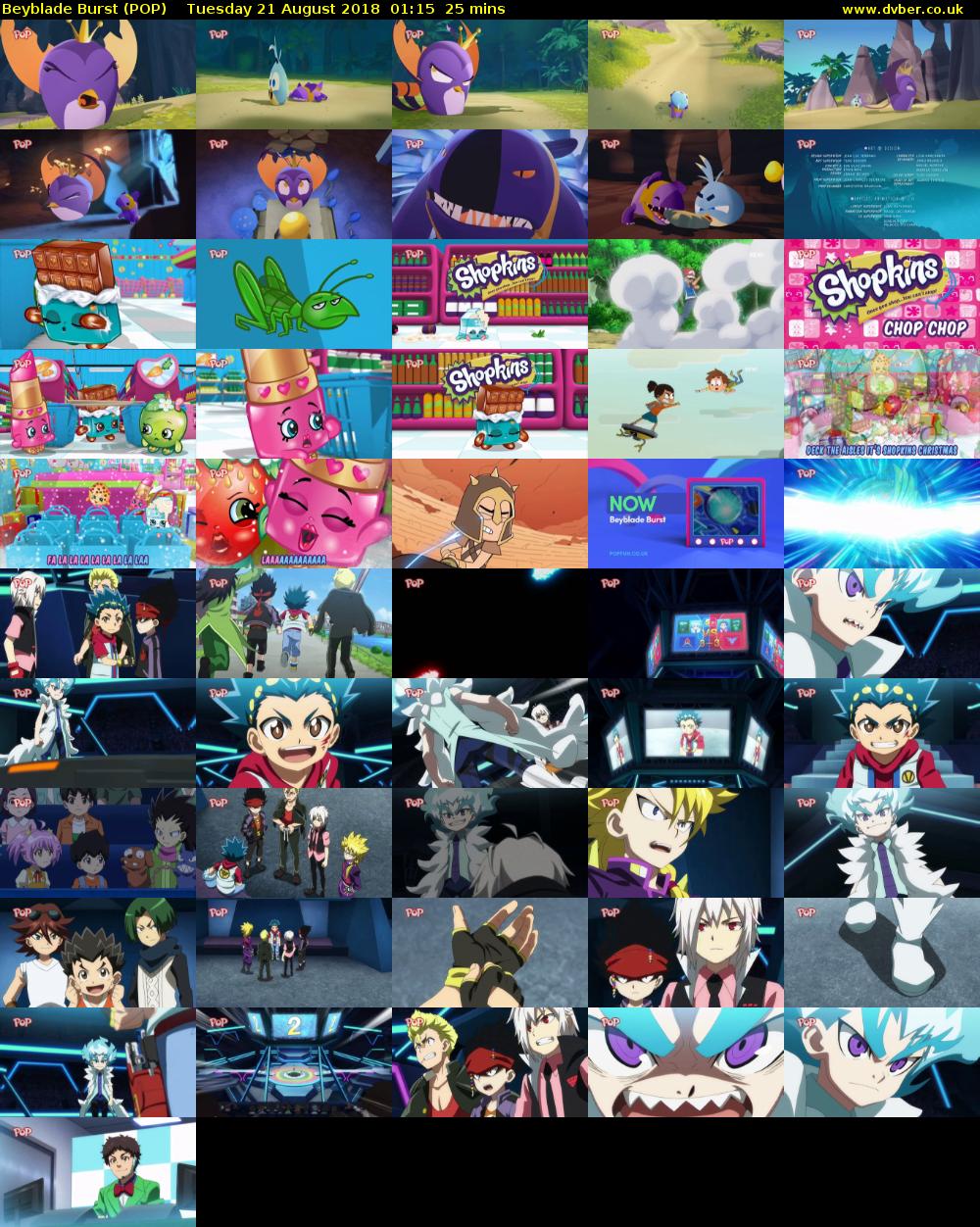 Beyblade Burst (POP) Tuesday 21 August 2018 01:15 - 01:40