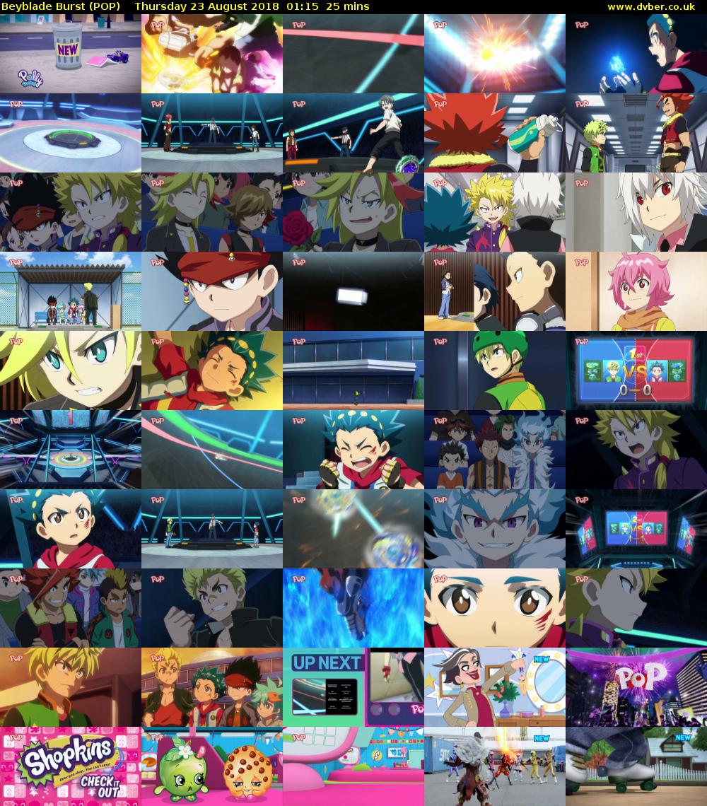 Beyblade Burst (POP) Thursday 23 August 2018 01:15 - 01:40