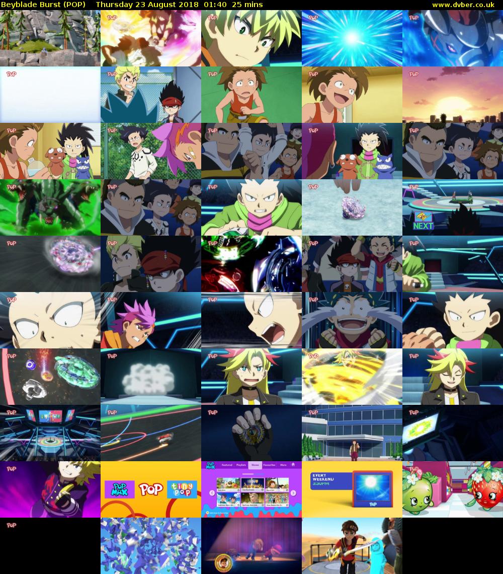Beyblade Burst (POP) Thursday 23 August 2018 01:40 - 02:05
