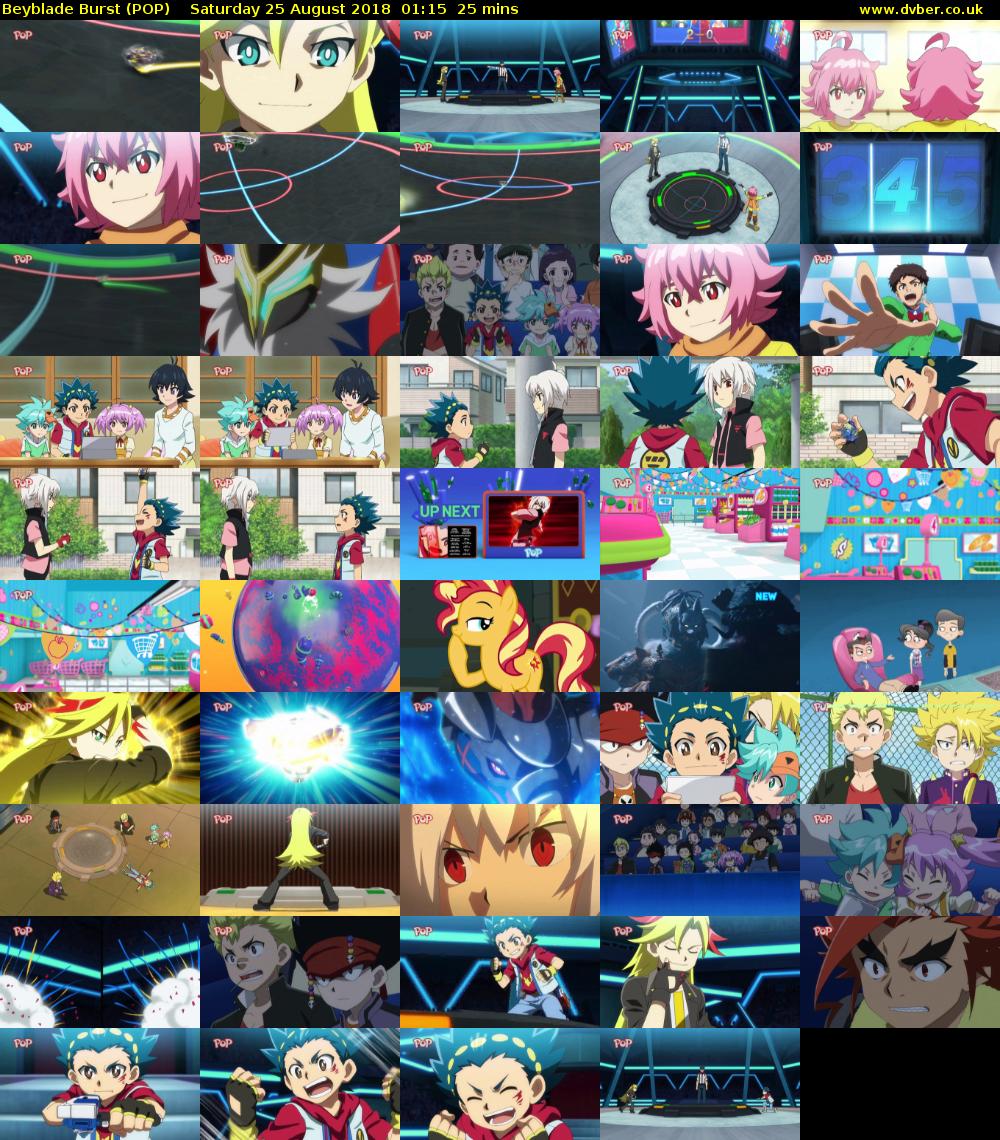Beyblade Burst (POP) Saturday 25 August 2018 01:15 - 01:40