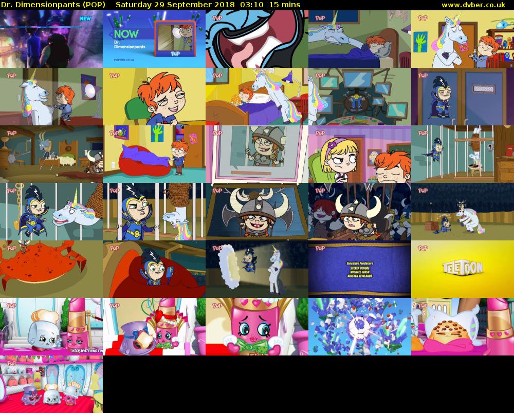 Dr. Dimensionpants (POP) Saturday 29 September 2018 03:10 - 03:25