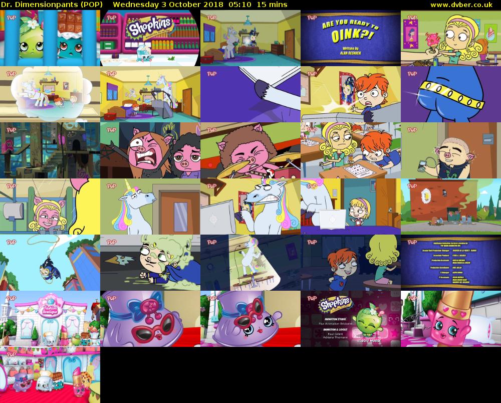 Dr. Dimensionpants (POP) Wednesday 3 October 2018 05:10 - 05:25