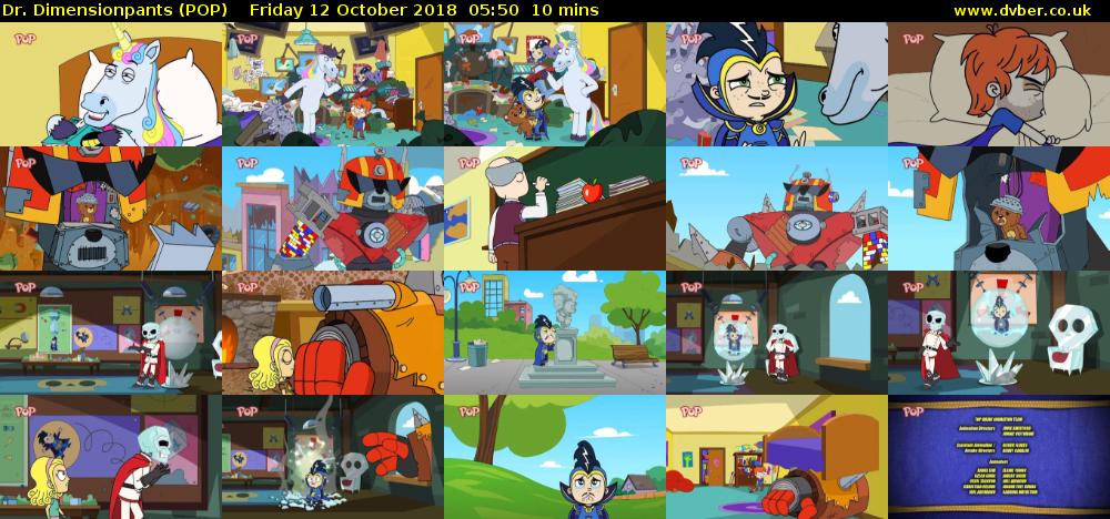 Dr. Dimensionpants (POP) Friday 12 October 2018 05:50 - 06:00