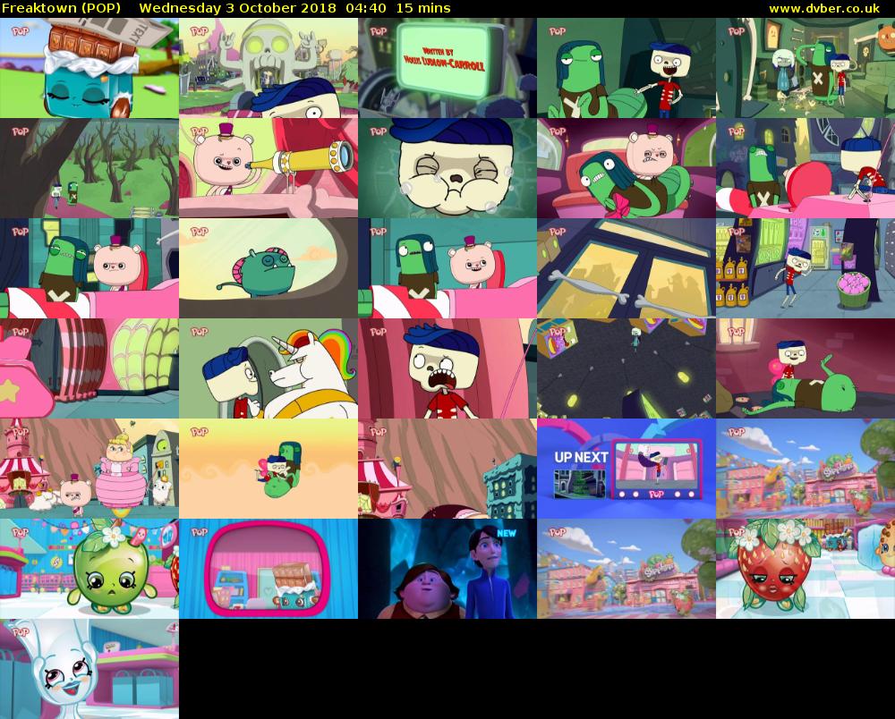 Freaktown (POP) Wednesday 3 October 2018 04:40 - 04:55