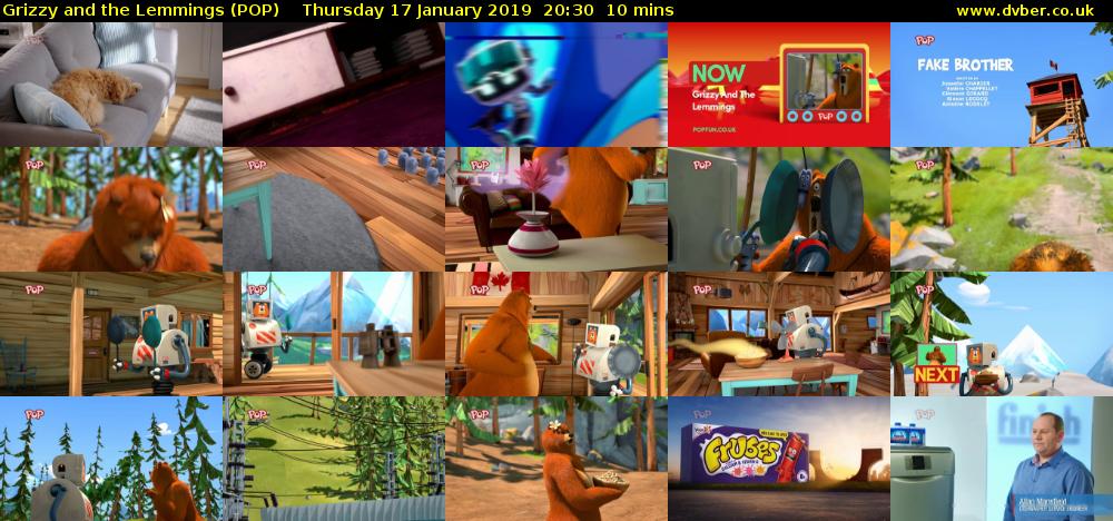 Grizzy and the Lemmings (POP) Thursday 17 January 2019 20:30 - 20:40