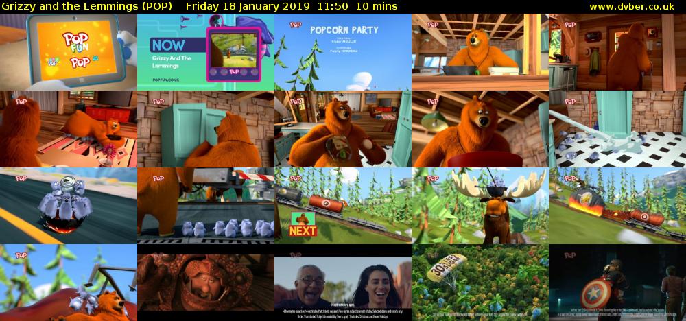 Grizzy and the Lemmings (POP) Friday 18 January 2019 11:50 - 12:00