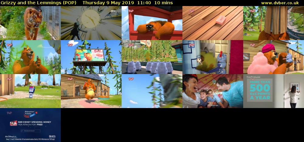 Grizzy and the Lemmings (POP) Thursday 9 May 2019 11:40 - 11:50