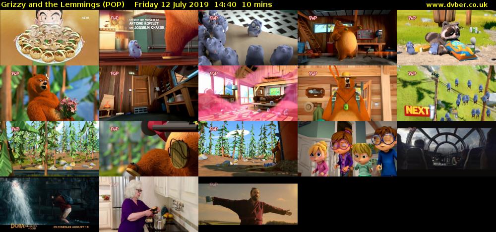 Grizzy and the Lemmings (POP) Friday 12 July 2019 14:40 - 14:50