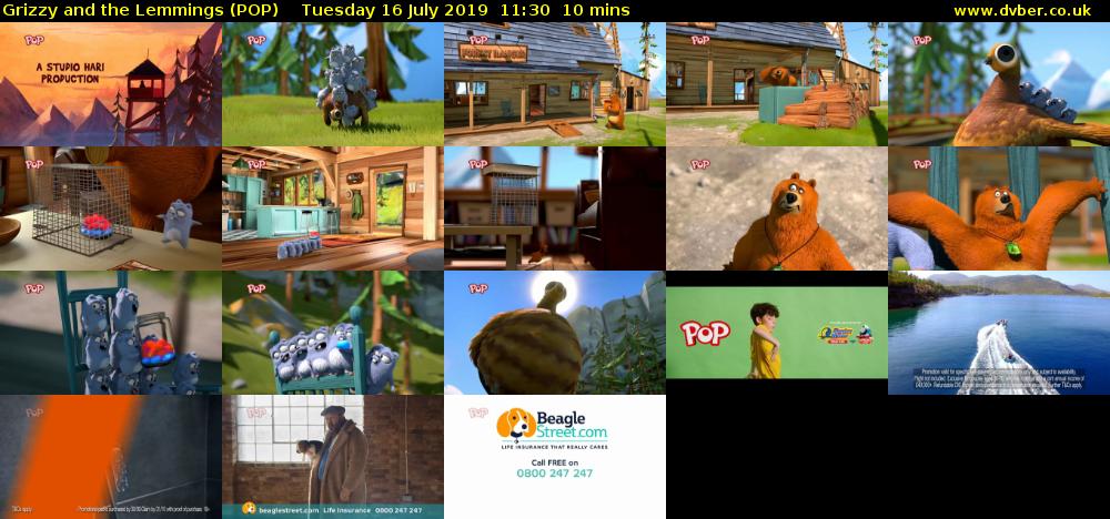 Grizzy and the Lemmings (POP) Tuesday 16 July 2019 11:30 - 11:40