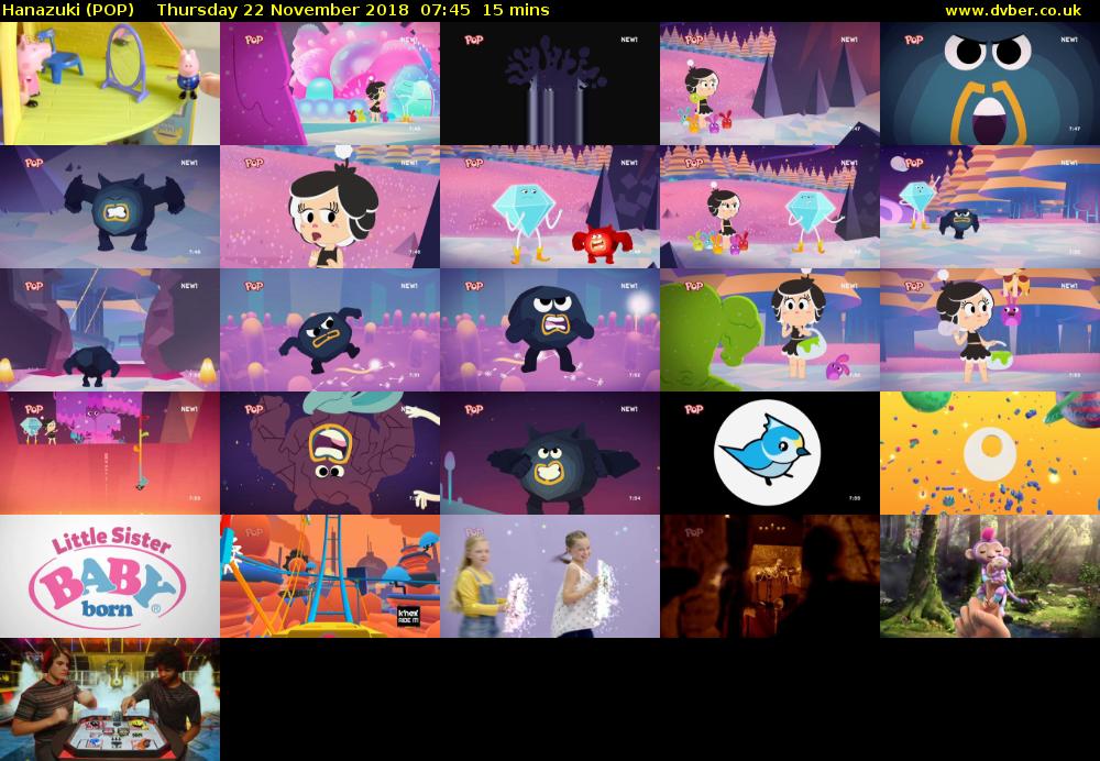 Hanazuki (POP) Thursday 22 November 2018 07:45 - 08:00