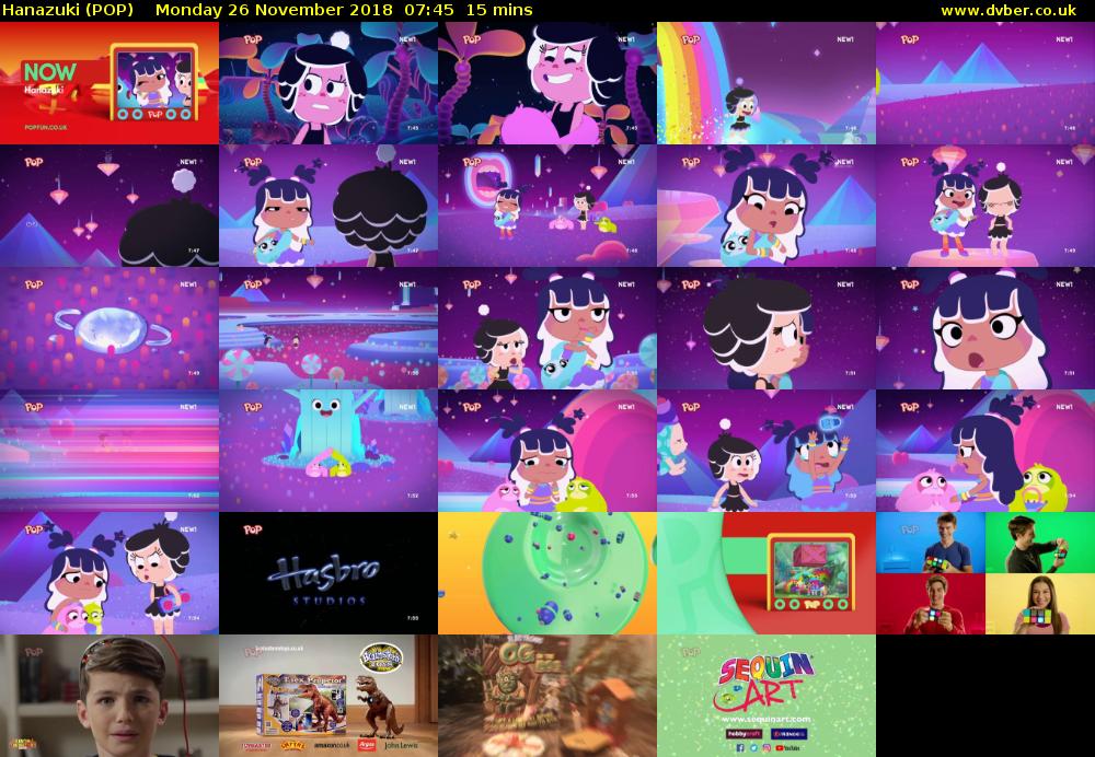 Hanazuki (POP) Monday 26 November 2018 07:45 - 08:00