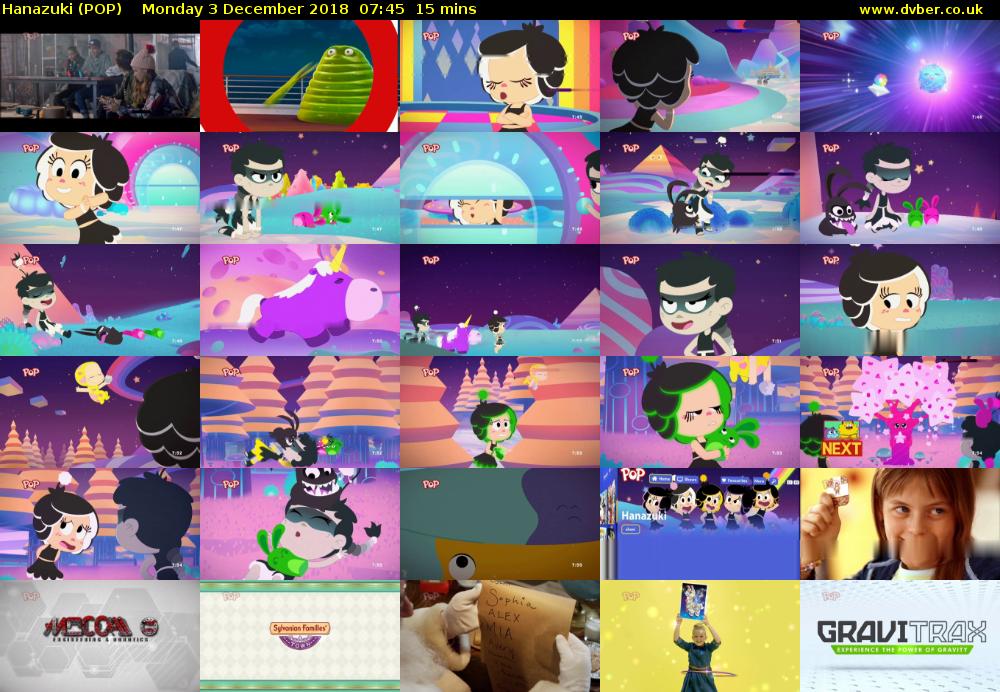 Hanazuki (POP) Monday 3 December 2018 07:45 - 08:00