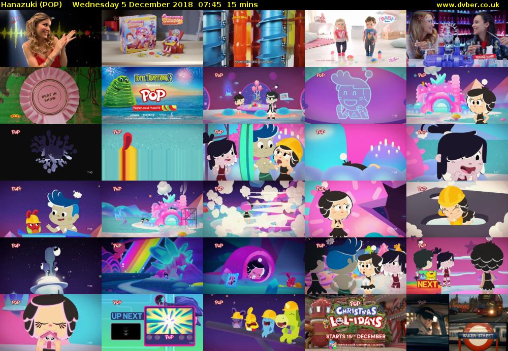 Hanazuki (POP) Wednesday 5 December 2018 07:45 - 08:00