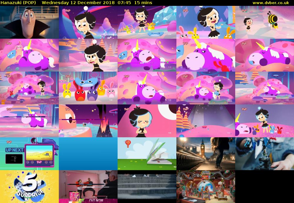 Hanazuki (POP) Wednesday 12 December 2018 07:45 - 08:00