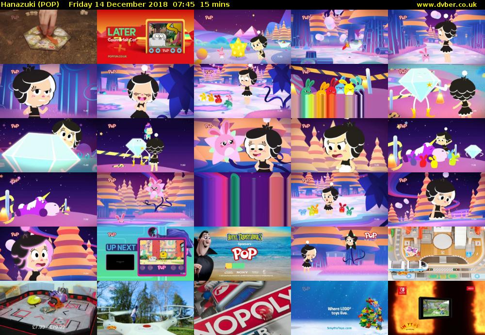 Hanazuki (POP) Friday 14 December 2018 07:45 - 08:00