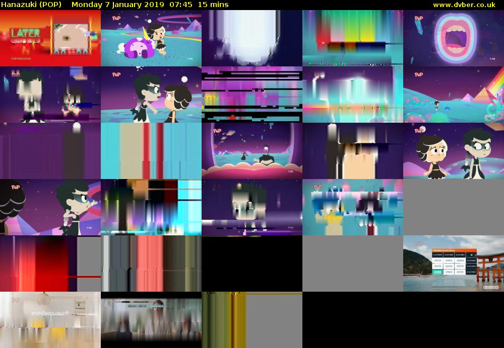 Hanazuki (POP) Monday 7 January 2019 07:45 - 08:00