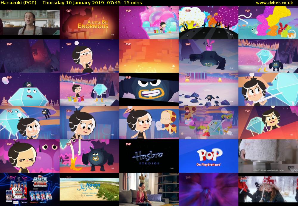 Hanazuki (POP) Thursday 10 January 2019 07:45 - 08:00