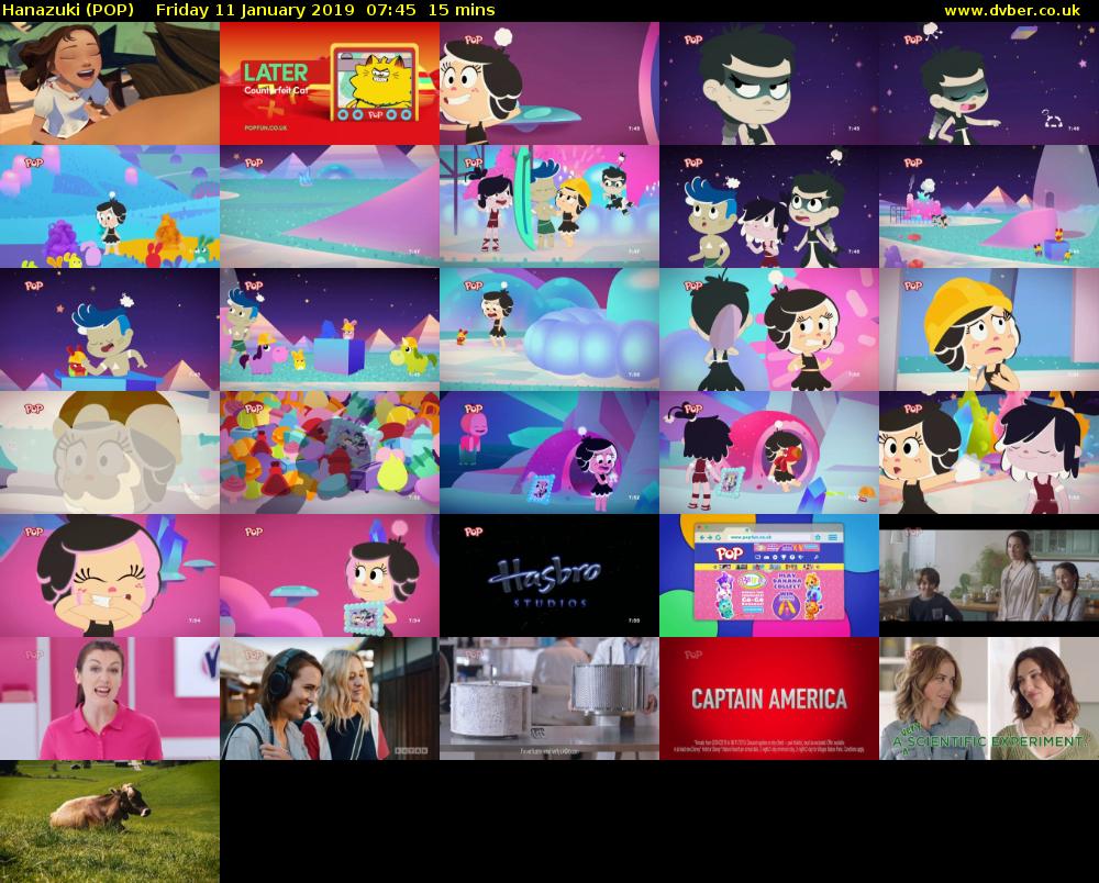 Hanazuki (POP) Friday 11 January 2019 07:45 - 08:00