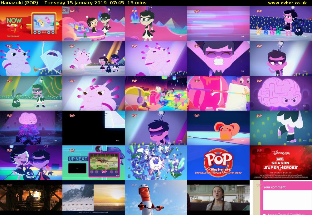 Hanazuki (POP) Tuesday 15 January 2019 07:45 - 08:00