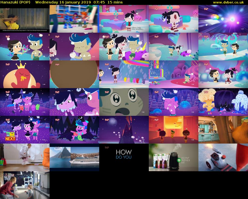 Hanazuki (POP) Wednesday 16 January 2019 07:45 - 08:00