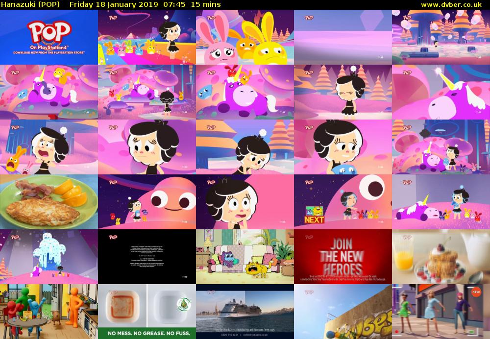 Hanazuki (POP) Friday 18 January 2019 07:45 - 08:00