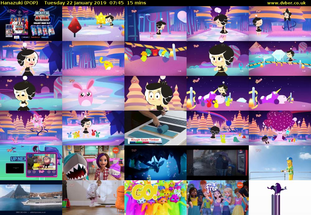Hanazuki (POP) Tuesday 22 January 2019 07:45 - 08:00